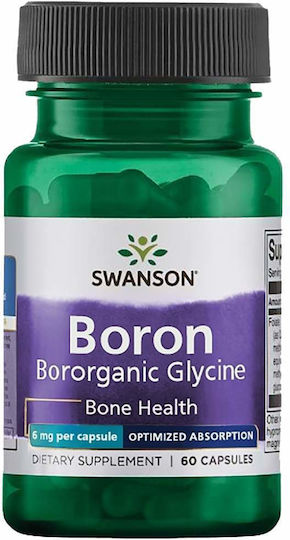 Swanson Albion Boron Bororganic Glycine 60 Κάψουλες