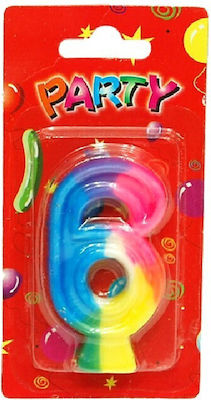 BIRTHDAY CANDLE NUMBER (6)