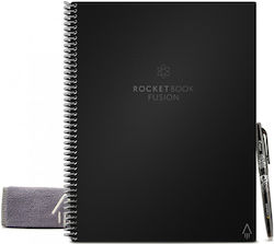 Rocketbook Fusion Notizbuch A4 Unendlich Schwarz