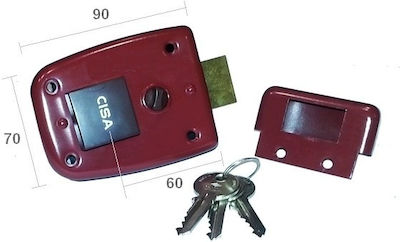 Cisa Boxed Lock in color Red