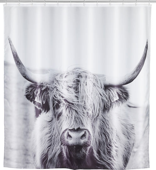 Wenko Yak Κουρτίνα Μπάνιου 180x200 cm Γκρι