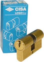 Cisa Lock Cylinder 90mm (40-50) Gold