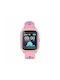 Leotec Kids Smartwatch Λουράκι with GPS and Rubber/Plastic Strap Pink