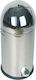 Casetti Metallic Waste Bin with Pedal Silver 33lt