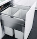 Vaugh Sagel Vaugh Sagel Mülleimer Envi Space XX Pro Recycling für Schrank Kunststoff Grau 45cm