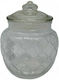 Ankor General Use Glass Jar with Lid Transparent 11.5x11.5x13cm 1 Piece