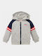 Kinder-Sweatshirtjacke mit Kapuze Gray