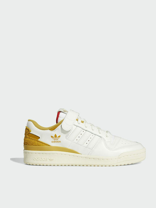 Forum 84 Ανδρικά Sneakers Cream White / Victory Gold / Red