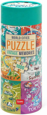 World Cities Puzzle 2D 1000 Pieces