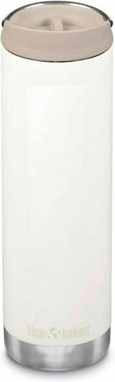 Klean Kanteen TKWide Ανακυκλώσιμο Μπουκάλι Θερμός Ανοξείδωτο BPA Free 590ml Λευκό