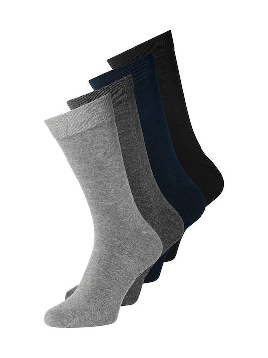 Jack & Jones Μονόχρωμες Κάλτσες Dark Grey Melan...