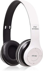 P47 Bluetooth / 3.5mm cu 6 ore de funcționare Albe P47 Bluetooth / 3.5mm cu 6 ore de funcționare Albe