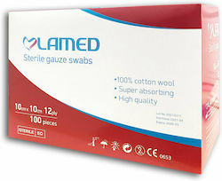 Lamed Sterile Gauze Pads 10x10cm 12ply 100pcs