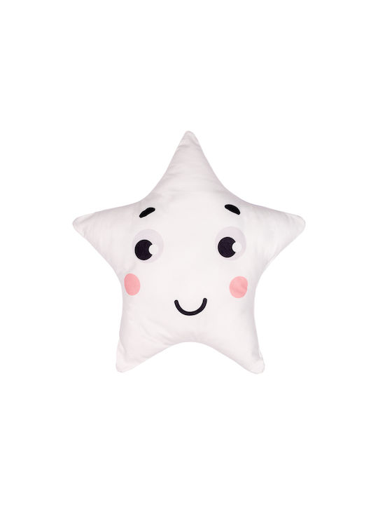 Mother Baby Crib Pillow Decorative Star White 43x43cm 1pcs