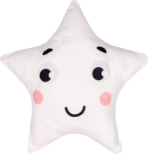 Mother Baby Pernă Decorativă pentru Pătuț Star Smile Alb 43x43cm