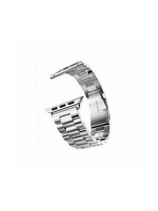 Mercury Watchband Curea Oțel inoxidabil Argintiu (Apple Watch 44/45/46mm/Ultra 49mm)