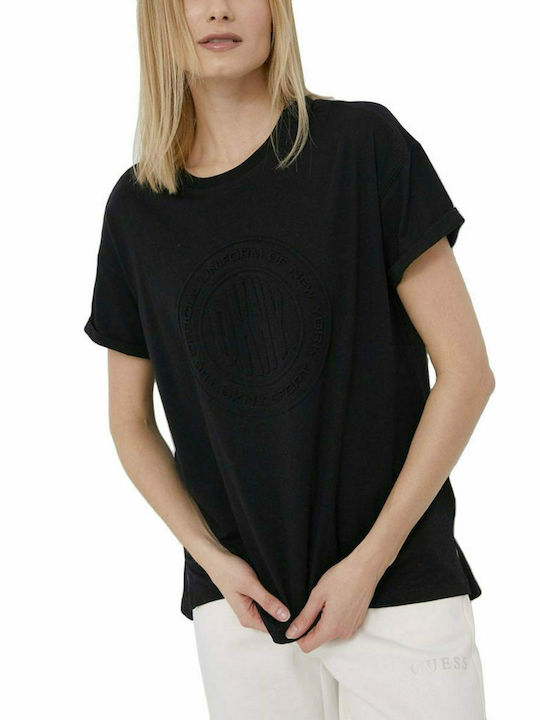 DKNY Damen Sport T-Shirt Schwarz