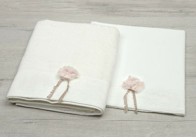 New Life Baptism Towel Set Εκρού