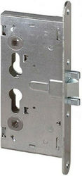 Cisa Recessed Lock Fire Safety with Cylinder and Center 65mm Silver