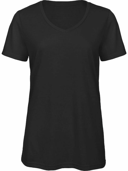 B&C Triblend Werbe-T-Shirt in Schwarz Farbe