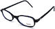 Dolce & Gabbana Plastic Eyeglass Frame Navy Blu...