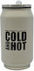 Ankor Cold And Hot Ποτήρι Θερμός Ανοξείδωτο 330ml Μπεζ με Επιστόμιο
