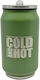 Ankor Cold And Hot Glass Thermos Stainless Steel 330ml Green with Mouthpiece