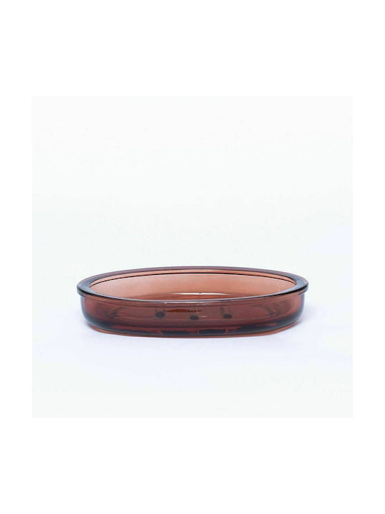 Palamaiki BA-S2 9-420002-002 Glass Soap Dish Countertop Brown