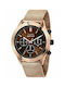 Sector 670 Watch Chronograph Battery with Pink Gold Metal Bracelet