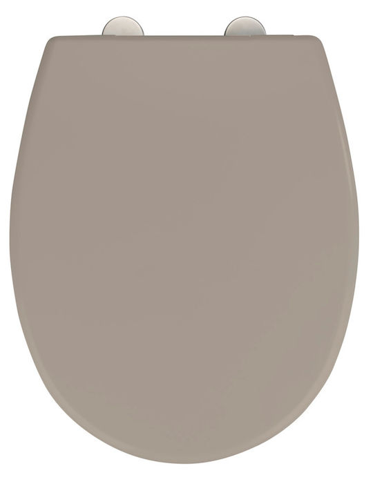 Wenko Vorno Καπάκι Λεκάνης Πλαστικό 46x37cm Καφέ