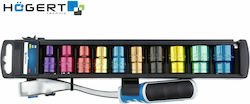 Högert Technik HT1R382 Καστάνια με Καρυδάκια 1\2" 11τμχ Högert Technik HT1R382 Καστάνια με Καρυδάκια 1\2" 11τμχ