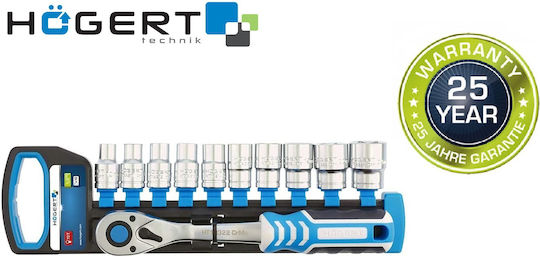 Högert Technik Ratschen- & Steckschlüssel-Sets 1\2" 12Stück