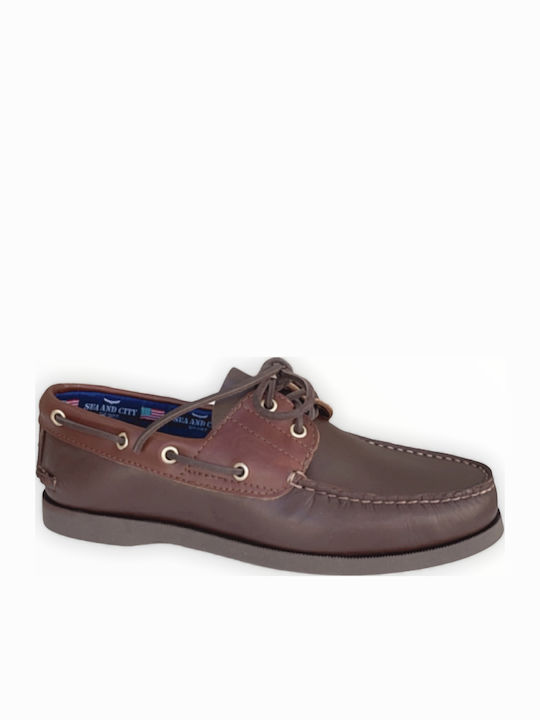 Sea & City Dallas C88 Δερμάτινα Ανδρικά Boat Sh...