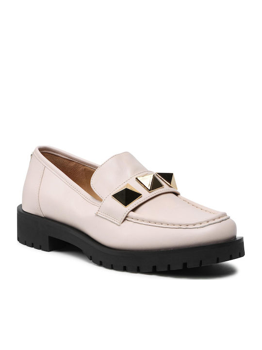 Holland 40R2HLFP1L Γυναικεία Loafers σε Μπεζ Χρώμα