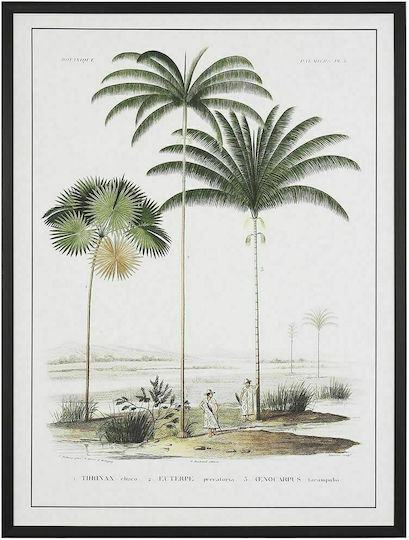Iliadis Retro Theme With Palm Trees Πίνακας σε Καμβά 60x80cm