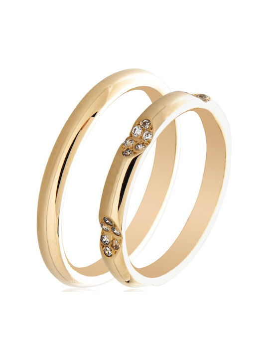 Gold Ring TMF104 MASCHIO FEMMINA Famous in Love 9 Carat Gold Ring Size:41 Stones:No Stones (Set Price)