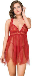 Moongirl 10083 Annie Baby Doll Plus Size Red