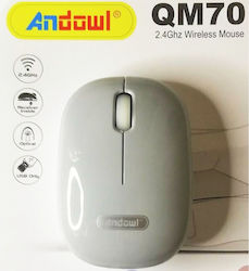 Andowl QM70 Wireless Mini Gray Mouse