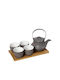 Espiel Ritual Teeset mit Tasse und Filter Keramik Gray 600ml 5Stück