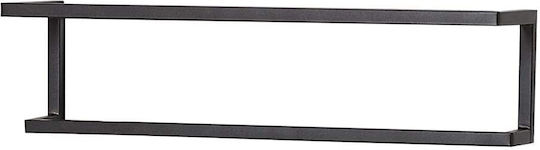 Sealskin Carre Ράγα Μπάνιου Μονή Επιτοίχια με Βίδες ​48x12cm Μαύρη