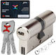 Cisa Lock Cylinder Security AP4 S 75mm (30-45) with 3 Keys Silver