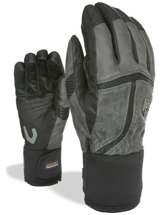 Off Piste Leather Glove Anthracite Ανδρικά Γάντια Level