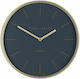 Iliadis Baker Brown Wanduhr Kunststoff Blue Ø30cm