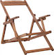 HomeMarkt Lemnos Skeleton for Director's Chair Wooden 62.5x97x105cm Brown