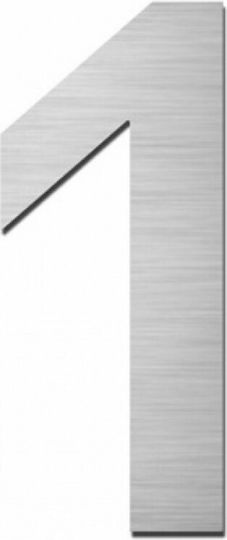 Grekon Hausnummer 1 in Silber Farbe 7cm 500/1