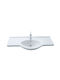 Creavit Smile Ένθετος Νιπτήρας Πορσελάνης 105.4x49.5cm Λευκός