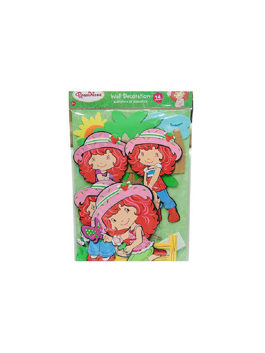 Hollytoon Kinder Wandsticker Wand Strawberry 14Stück