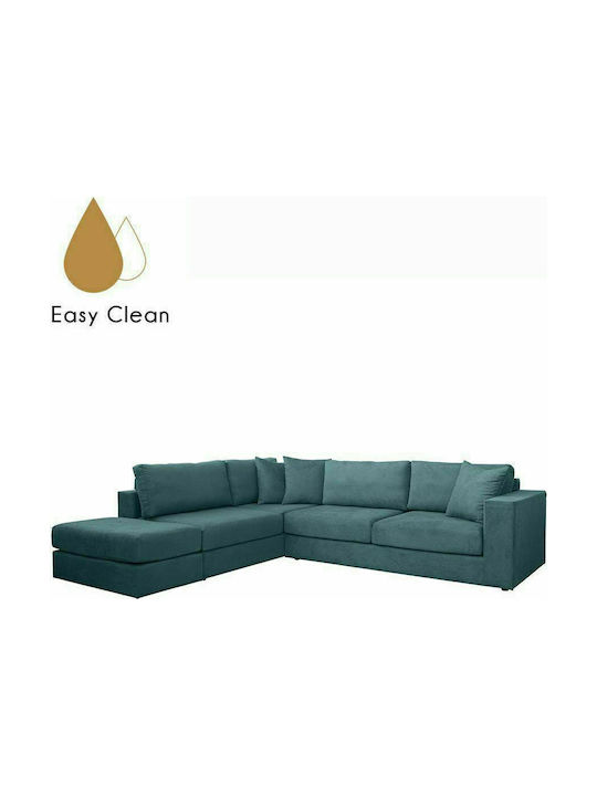 Venus Ecke Sofa mit Linker Ecke Petrol Blau 300x250cm