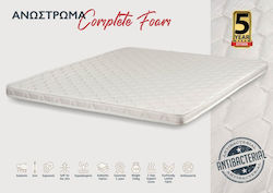 KS Kouppas Single Bed Foam Mattress Topper Complete 100x200x6cm