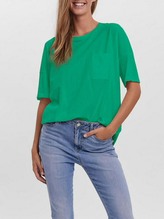 Vero Moda Women's Oversized T-shirt Green